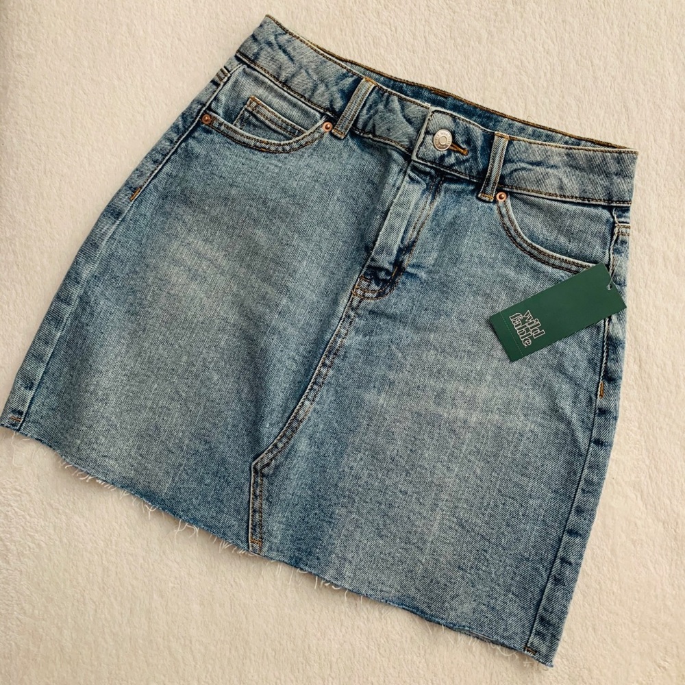 wild fable denim mini skirt